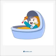 bassinet, گهواره سبدی روپوش دار، لگنچه، درشکه دستی بچگانه