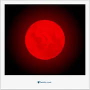 blood moon, ماه خونی، ماه خونین (پدیده‌ای نادر در طول ماه‌گرفتگی کامل که در آن ماه به رنگ قرمز مایل به قهوه‌ای در می‌آید)