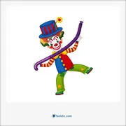 دلقک, harlequin, clown, buffoon, zany, comic, fool, Pierrot, jester